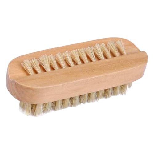 Dmuzsoih Nagelbürste, doppelseitige Nagelreinigungsbürste, Wildschweinborsten, Schrubber, wiederverwendbares Pflegewerkzeug für Maniküre, Pediküre, Teenager, Männer, Erwachsene, ältere Menschen und von Dmuzsoih