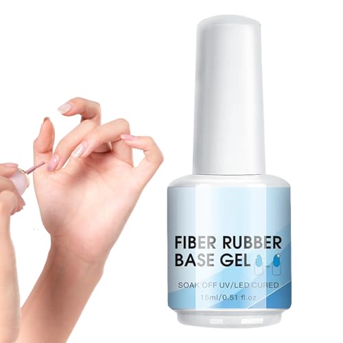 Dmuzsoih Nagelreparatur-Gel - Klar Fiberglas Basis Gel Nagellack,15ml Schnelltrocknend Frauen Maniküre Zubehör Für Salon Reise Draußen Drinnen Zuhause von Dmuzsoih