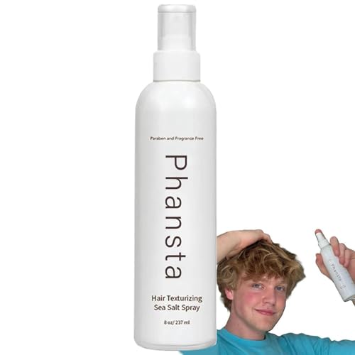 Dmuzsoih Salz- und Meer-Texturierungsspray, Meersalz-Texturspray für das Haar, 237 ml texturierendes Stylingspray, Texturierendes und voluminöses Spray, Lockenverstärkung für federnde und dicke von Dmuzsoih