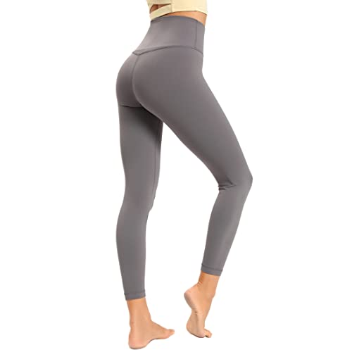 Dmwhsy Damen-Lauf-Leggings, hohe Taille, Bauchkontrolle, Yoga-Hose mit versteckten Innentaschen auf der Rückseite, sportliche Leggings von Dmwhsy