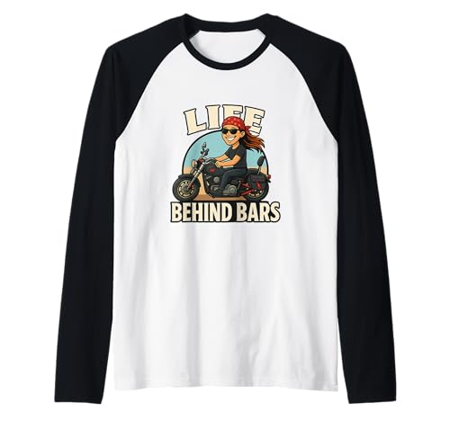 Life Behind Bars Damen Biker Raglan Life Behind Bars Damen Biker Raglan von DnD Design
