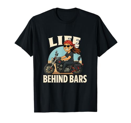 Life Behind Bars Damen Biker T-Shirt Life Behind Bars Damen Biker T-Shirt von DnD Design