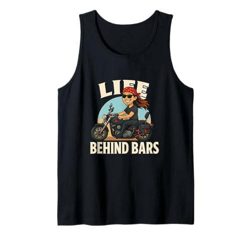 Life Behind Bars Damen Biker Tank Top Life Behind Bars Damen Biker Tank Top von DnD Design