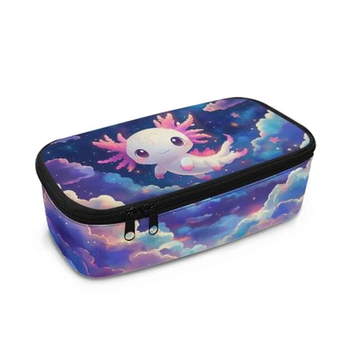 Dngkaoje Großes Federmäppchen für Mädchen und Jungen, ästhetisches Federmäppchen, Organizer mit Reißverschluss, niedliches Federmäppchen für die Schule, Sternennacht Axolotl, L10.2xW4.5xH3.2 inches Dngkaoje Großes Federmäppchen für Mädchen und Jungen, ästhetisches Federmäppchen, Organizer mit Reißverschluss, niedliches Federmäppchen für die Schule, Sternennacht Axolotl, L10.2xW4.5xH3.2 inches von Dngkaoje