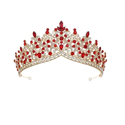 Damen Braut Hochzeit Krone Strass Tiara Haarbänder Kopfschmuck Zubehör, Strass von Dninmim