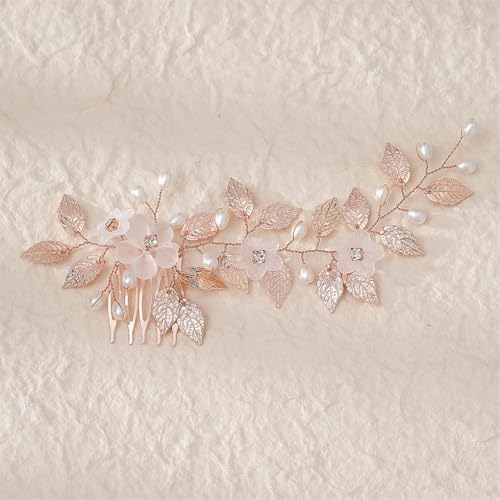 Damen Haarkamm Braut Tiaras Strass Perle Haarnadel Hochzeit Alltag Kopfbedeckung Kopf 8 von Dninmim