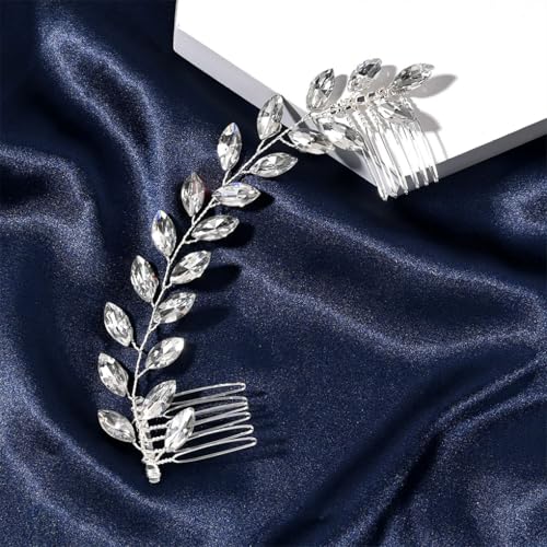 Damen Haarkamm Braut Tiaras Strass Perle Haarnadel Hochzeit Tägliche Kopfbedeckung Kopf 14 von Dninmim