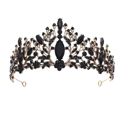 Damen Vintage Strass Krone und Tiara Hochzeit Haarschmuck Kopfschmuck, Strass von Dninmim