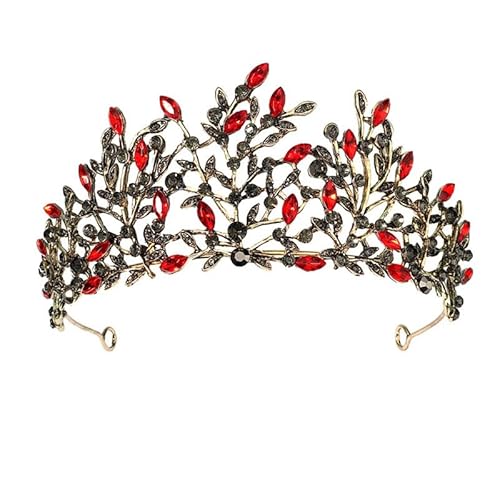 Dninmim Damen Braut Hochzeit Krone Strass Tiara Haarbänder Kopfschmuck Zubehör 5 von Dninmim