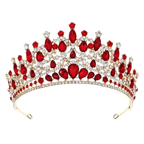 Dninmim Damen Braut Hochzeit Krone Strass Tiara Haarbänder Kopfschmuck Zubehör 6 von Dninmim