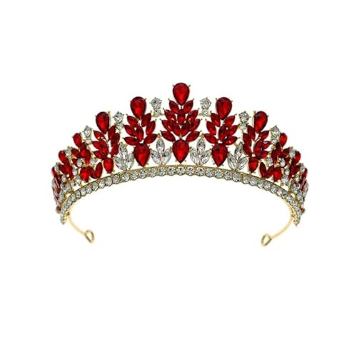 Dninmim Damen Braut Hochzeit Krone Strass Tiara Haarbänder Kopfschmuck Zubehör 7 von Dninmim
