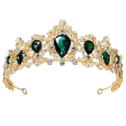 Dninmim Damen Hochzeit Braut Strass Tiaras Krone Party Prinzessin Kopfschmuck Haarschmuck 5 von Dninmim