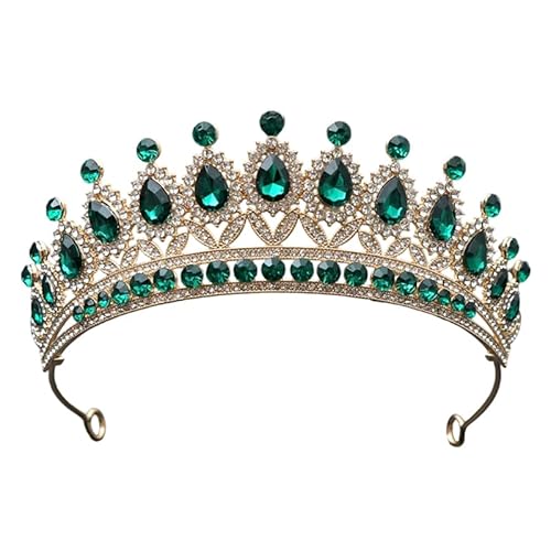 Dninmim Damen Strass Braut Tiara Hochzeit Krone Haarschmuck für Braut Vintage Kopfbedeckung 5 von Dninmim