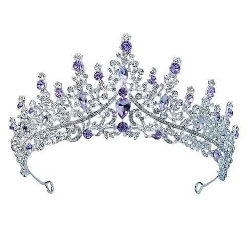 Dninmim Damen Strass Krone Prinzessin Haarschmuck Braut Hochzeit Tiara Schmuck Party Stirnband 4 von Dninmim