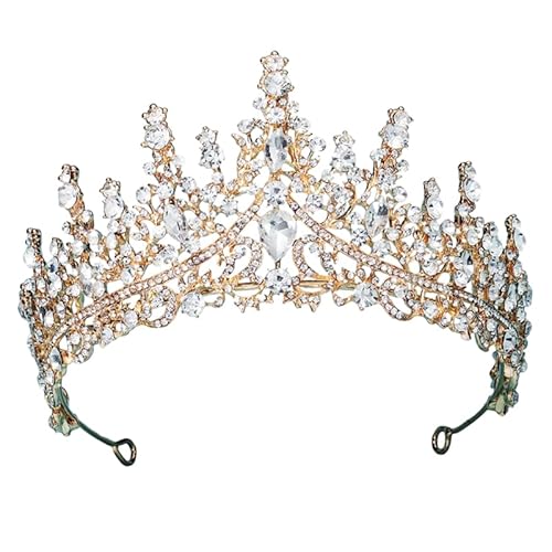 Dninmim Damen Strass Krone Prinzessin Haarschmuck Braut Hochzeit Tiara Schmuck Party Stirnband 5 von Dninmim