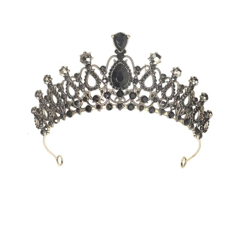 Dninmim Damen Vintage Strass Krone und Tiara Hochzeit Haarschmuck Kopfschmuck 10 von Dninmim
