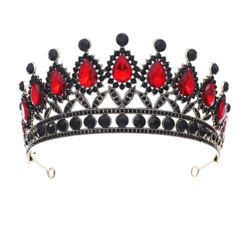 Dninmim Damen Vintage Strass Tiaras und Kronen Abschlussball Braut Braut Hochzeit Haarschmuck Schmuck 4 von Dninmim