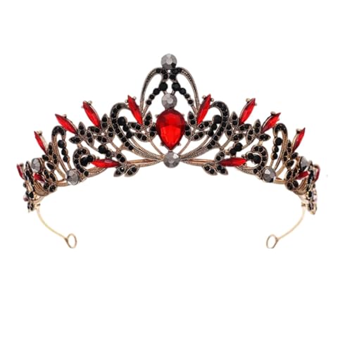 Dninmim Damen Vintage Strass Tiaras und Kronen Abschlussball Braut Braut Hochzeit Haarschmuck Schmuck 6 von Dninmim
