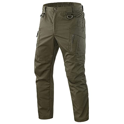 Dninmim Herren Cargohose mit mehreren Taschen, verschleißfest, leicht, für Arbeit, Outdoor, Bergsteigen, Hose, D, 34-37 von Dninmim