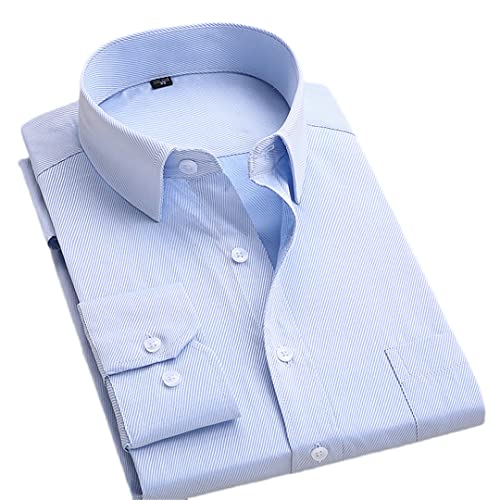 Dninmim Herren Frühling und Herbst Hemd Langarm Freizeithemd Bequem Atmungsaktiv Bürokleidung, Bmam032, S von Dninmim