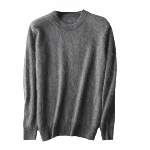Dninmim Herren Kaschmir Pullover O-Neck Pullover Strickpullover Winter Langarm Pullover, Dunkelgrau9, Small von Dninmim