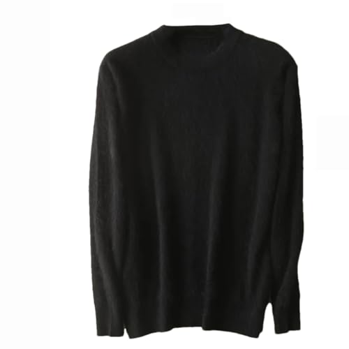 Dninmim Herren Kaschmir Pullover O-Neck Pullover Strickpullover Winter Langarm Pullover, Schwarz , XX-Large von Dninmim