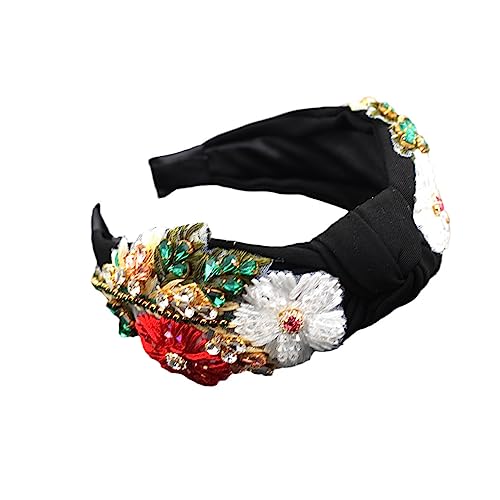 Frauen Strass Tuch Blume Stirnband Für Abschlussball Hochzeit Zubehör 4 von Dninmim