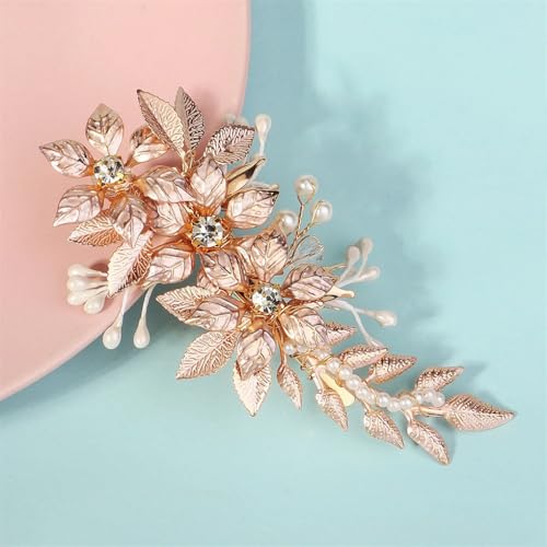 Haarkamm für Damen, Blume, Perlen, Haarspange, Haarnadel, Hochzeit, Haarschmuck, Schmuck, Stil 9 von Dninmim