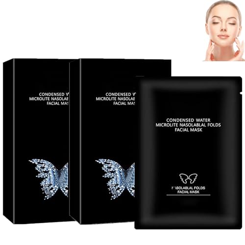 5 Pairs Instant Beauty Face Nutrition Wrinkle Removal Lift Sticker, Hyaluronic Acid Microcrystalline Lifting Decree Patch, Anti-Aging Mask for Tighten Skin, Restore Skin Smoothness (2box) von Dnyun