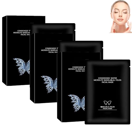 5 Pairs Instant Beauty Face Nutrition Wrinkle Removal Lift Sticker, Hyaluronic Acid Microcrystalline Lifting Decree Patch, Anti-Aging Mask for Tighten Skin, Restore Skin Smoothness (3box) von Dnyun