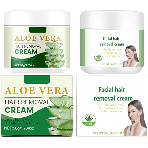 Aloe Vera Hair Removal Cream, Hair Removal Cream with Aloe Vera, Aloes Depilatories for Facial & Body, Aloes Depilatories for Women and Men (C) von Dnyun