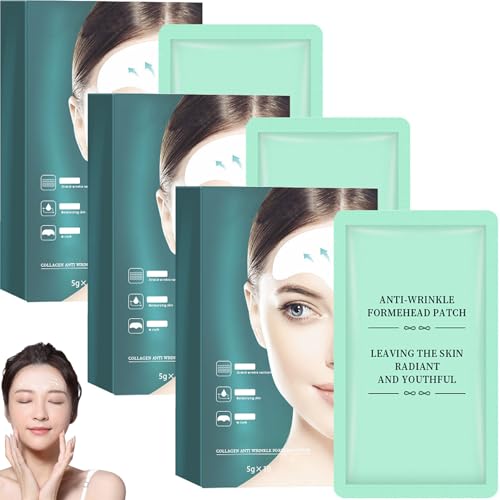 Forehead Wrinkle Patches, Anti-Wrinkle Forehead Patches, Collagen Foreheads Line Removal Patch, Anti Aging Foreheads Patch (3box) von Dnyun