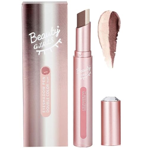 Glitter Gradient Eyeshadow Stick, 2 in 1 Cream Eyeshadow Stick, Two Tone Eye Shadow Sticks, Waterproof Gradient Shimmer Eye-Shadow Sticks (02#) von Dnyun