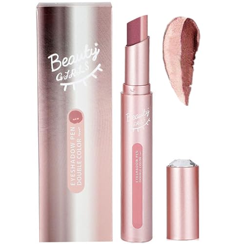 Glitter Gradient Eyeshadow Stick, 2 in 1 Cream Eyeshadow Stick, Two Tone Eye Shadow Sticks, Waterproof Gradient Shimmer Eye-Shadow Sticks (03#) von Dnyun