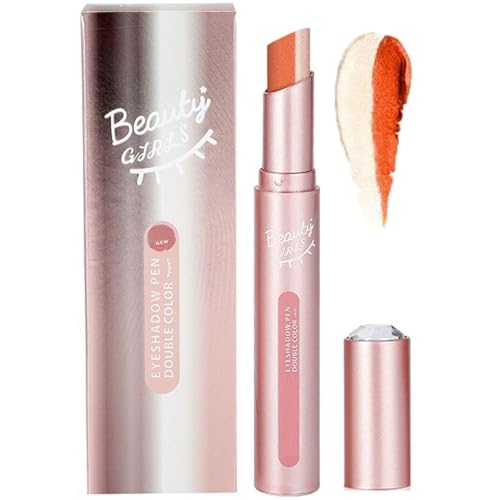 Glitter Gradient Eyeshadow Stick, 2 in 1 Cream Eyeshadow Stick, Two Tone Eye Shadow Sticks, Waterproof Gradient Shimmer Eye-Shadow Sticks (05#) von Dnyun