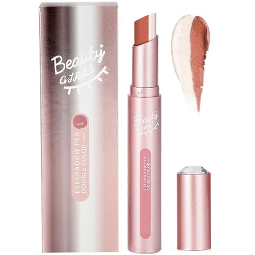 Glitter Gradient Eyeshadow Stick, 2 in 1 Cream Eyeshadow Stick, Two Tone Eye Shadow Sticks, Waterproof Gradient Shimmer Eye-Shadow Sticks (06#) von Dnyun
