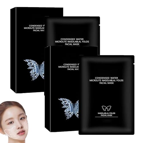 Instant Beauty Face Nutrition Wrinkle Removal Lift Mask, Microcrystal Nasolabial Folds Patch, Hyaluronic Acid Microcrystalline Lifting Decree Patch, Nasolabial Folds Anti-Wrinkle Mask (2box) von Dnyun