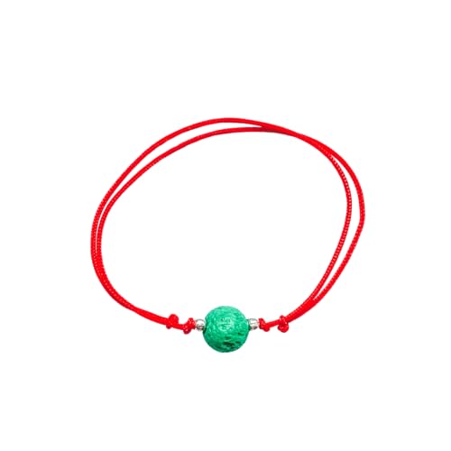 Do.Dreamss Children Red String Bracelet with Natural Green Lava Stone – Adjustable Baby Protection Bracelet for Calmness, Confidence & Grounding – Waterproof Newborn Gift for Baptism or Baby Shower von Do.Dreamss