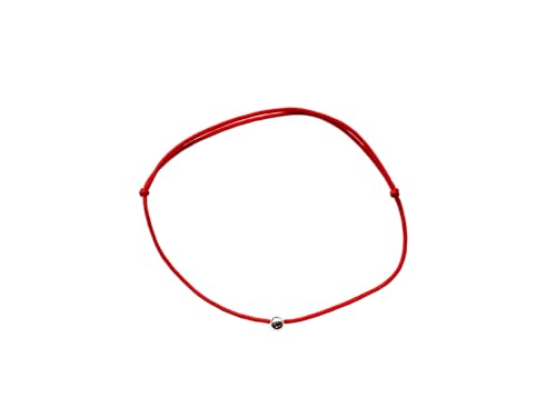 Red String Kabbalah Bracelet with Genuine 925 Sterling Silver Bead – Handmade Unisex Make a Wish Red String Bracelet for Protection & Good Luck – Adjustable, Waterproof Wristband with Certificate von Do.Dreamss