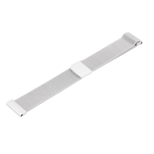 Doact Allgemeines Uhrenarmband, Atmungsaktives Mesh, 18 Mm, Magnetische Absorption, Sichere Passform, Uhrenarmband für den Täglichen Gebrauch (SILVER) von Doact