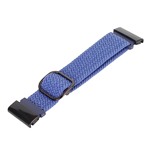 Doact Uhrenarmband, 26 Mm Schnallenverschluss, Dehnbar, Absorbiert Schweiß, 22 Mm Geflochtenes Uhrenarmband für Herren für den Alltag (BLUE) von Doact