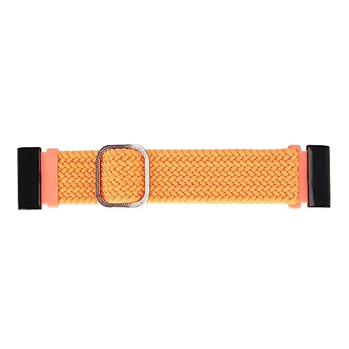 Doact Uhrenarmband, 26 Mm Schnallenverschluss, Dehnbar, Absorbiert Schweiß, 22 Mm Geflochtenes Uhrenarmband für Herren für den Alltag (ORANGE) von Doact