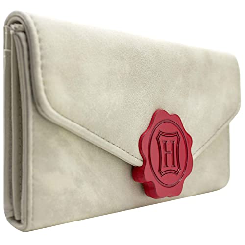 H.P. Hogwarts Hexerei und Zauberei Brief Portemonnaie Tri-Fold Münzfach & Kartenhalter, Offwhite von Dobby