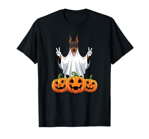 Dobermann Pinscher Ghost Pumpkin Boo Halloween Herren Damen T-Shirt Dobermann Pinscher Ghost Pumpkin Boo Halloween Herren Damen T-Shirt von Doberman Pinscher Halloween Ghost Pumpkin Outfits