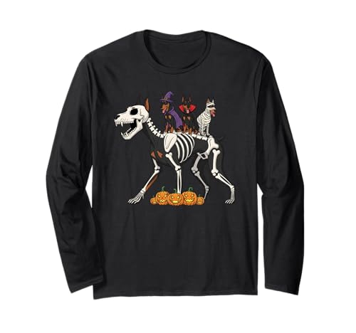 Dobermann Pinscher Skelett Mama Hexe Halloween Herren Damen Langarmshirt Dobermann Pinscher Skelett Mama Hexe Halloween Herren Damen Langarmshirt von Doberman Pinscher Lover Halloween Outfits Boy Girl
