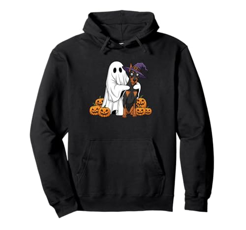 Ghost Doberman Pinscher Kürbis Halloween Kinder Herren Damen Pullover Hoodie Ghost Doberman Pinscher Kürbis Halloween Kinder Herren Damen Pullover Hoodie von Doberman Pinscher Lover Halloween Outfits Boy Girl