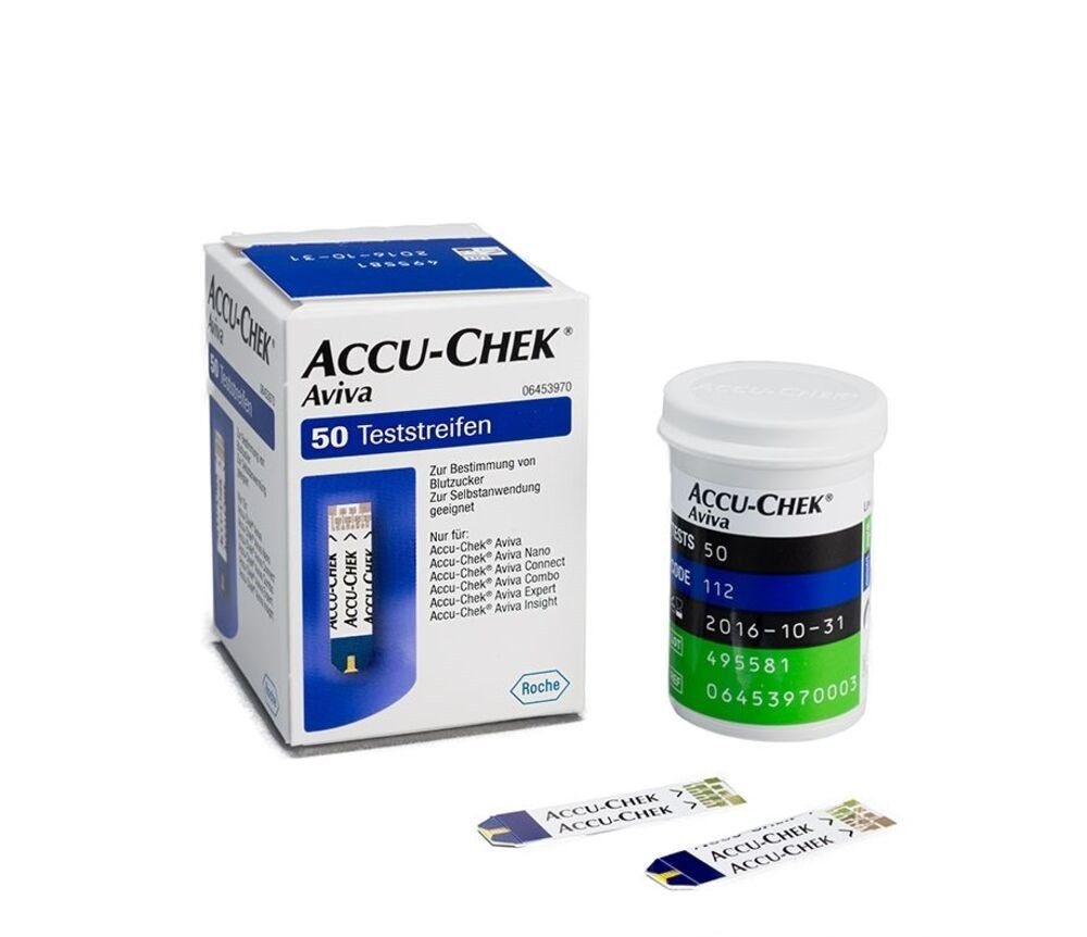 Roche Blutzucker-Teststreifen Accu-Chek Aviva Teststreifen, Spar Set 1-St., Blutzuckerkontrolle von Roche
