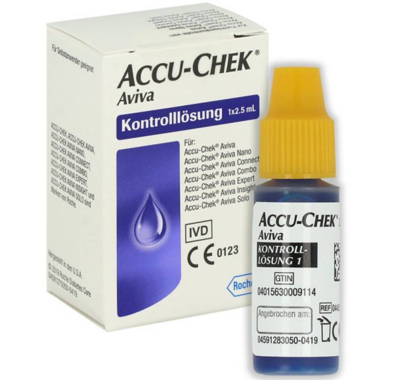 Roche Blutzucker-Teststreifen Accu-Chek Aviva Kontroll-Lösung, 2,5 ml, Spar Set 1-St., Kontrolllösung für Blutzuckergeräte Roche Blutzucker-Teststreifen Accu-Chek Aviva Kontroll-Lösung, 2,5 ml, Spar Set 1-St., Kontrolllösung für Blutzuckergeräte von Roche