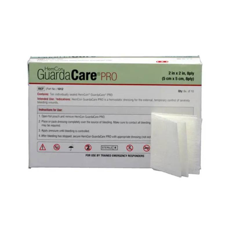 DocMed Erste-Hilfe-Set HemCon GuardaCare Pro, (Rettungsdienst Verband, 1 St), Reduziert Infektionsrisiko, Steril verpackt, Flexible Kompresse von DocMed