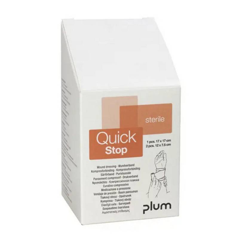 DocMed Erste-Hilfe-Set Plum Nachfüllpackungen für die QuickSafe Box, (schnelle Wundversorgung, 1 St), Steril und hautfreundlich, einfache Anwendung von DocMed
